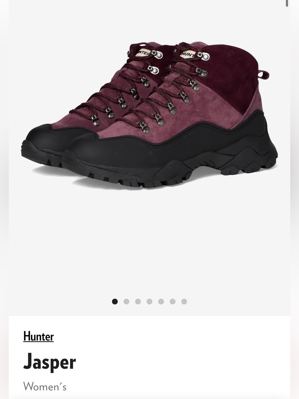 Hunter Jasper Waterproof Hiker Boot women size 10 new
$175.
Color: Dark Red